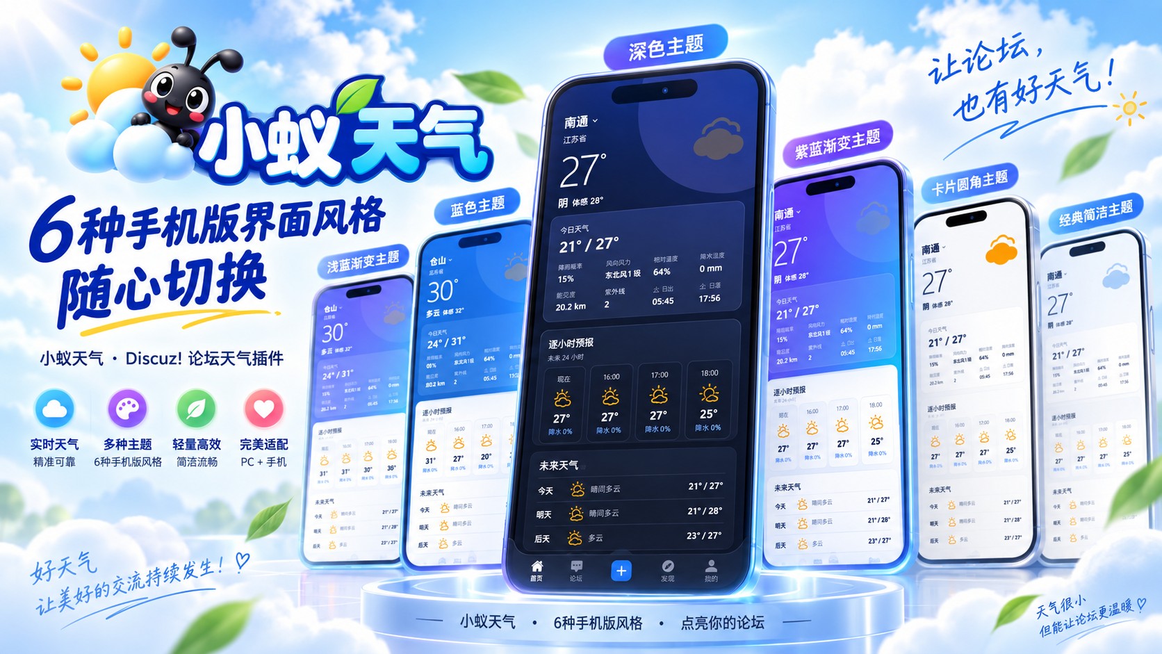 Discuz!插件 小蚁天气预报（国内版）