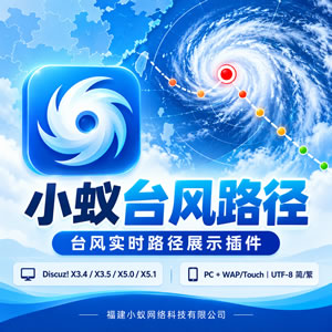 Discuz!插件 小蚁台风路径